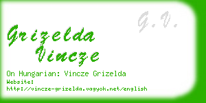 grizelda vincze business card